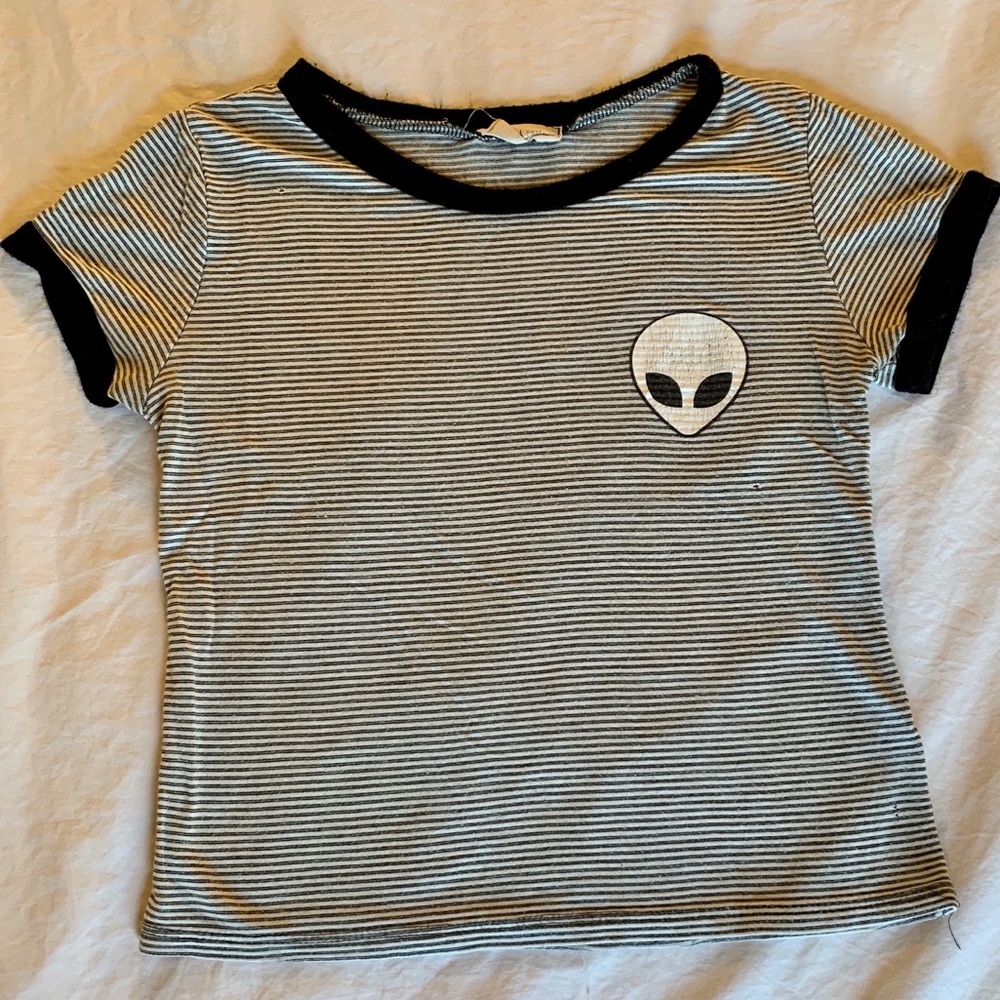 French Pastry Alien Crop Top